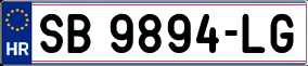 Trailer License Plate